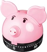 Judge Piggy Kitchen Timer 60 Minute Wind Up Mechanical Timer