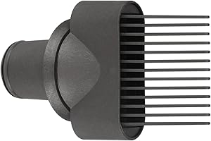 NINEBIRD Wide-Tooth Comb Attachment Nozzles for Dyson Supersonic Hair Dryer Hd01 Hd02 Hd03 Hd04 Hd08 Tools Accessaries Parts (Wide-Tooth Comb), Black
