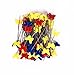 TECH-P® Quilting Quilter's 2.0'' Flat Butterfly Head Pins Boxed- Childhood Color (2x100 Count)