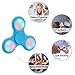Fidget Hand Finger Spinner, Accmor EDC Toys with Battery Replaceable LED Lights Helps Stress Reducer Relieves ADHD Anxiety for Kids & Adults-White