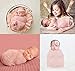 Bassion Newborn Photography Props Newborn Baby Stretch Long Ripple Wrap Yarn Cloth Blanket, Pink, 16