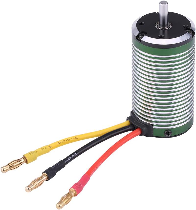 RC Brushless Boat Motor, 3665 3600KV 4500KV 4 Poles Motor for 1/8 1/10 1/12 Remote Control Car Marine Ship(4500KV)
