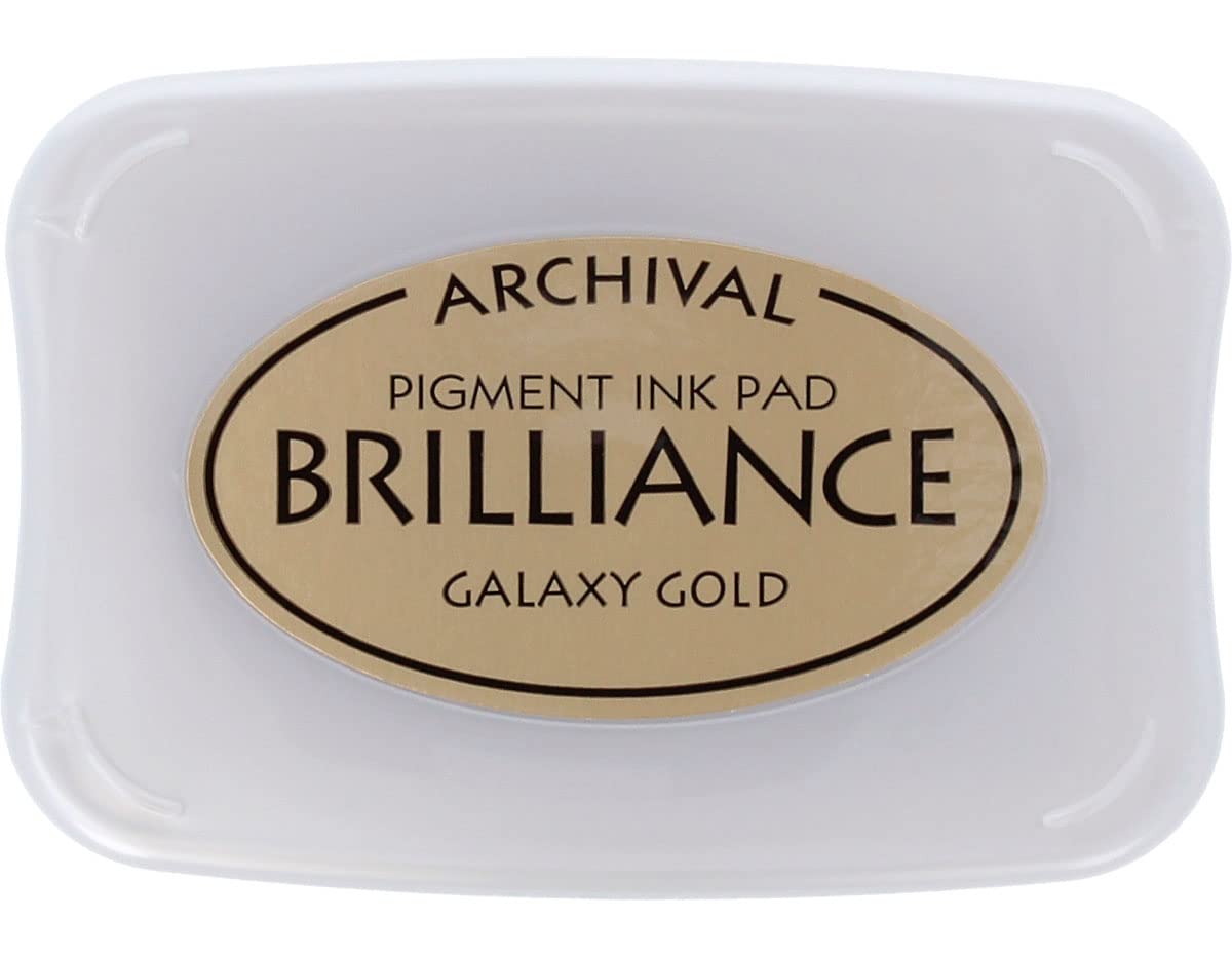 Tsukineko BR000091 Brilliance Galaxy Pad, Gold Ink