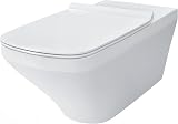 Duravit DuraStyle Toilet Seat Soft Close White Stainless Steel Hinges view 2