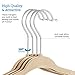 ZOBER Premium Kids Velvet Hangers (11” Inch - 30 Pack) Non Slip Baby Hangers, Ultra Slim Space Saving Childrens Hangers - 360° Swivel Hook, Strong & Durable Infant/Toddler Hangers (Small - Ivory)