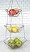 3 Tier Satin Nickel Hanging Vegetable Basket
