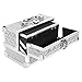 SHANY Mini Makeup Train Case With Mirror - Silver