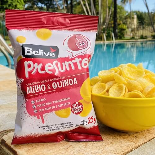 Kit Lanche Escolar Salgadinho Saudável BELIVE (30 pacotes)