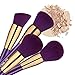 Makeup Brushes BS-MALL Synthetic Makeup Brush Set Eyelash Foundation Blending Blush Eyeliner Face Powder Makeup brushes(15 PCS,Golden Purple)
