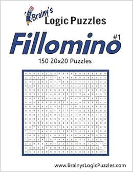 Amazoncom Brainys Logic Puzzles 20x20 Fillomino 1 150 - 