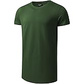 LETAOTAO Mens Tall T Shirts Tie Dye Shirts for Men Extra Long Tshirts Longline Hipster Print Tee for Tall Men