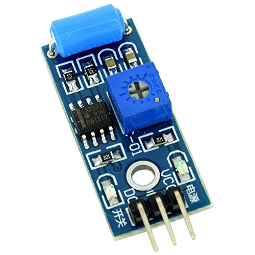 Vibration Sensor Module SW-420 3.3V to 5V with Digital Switch Output and LM393 Comparator for Theft Alarms Electronic Building Block Smart Car from Optimus Electric