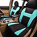 CAR PASS Sporty Universal fit car seat Covers,Airbag Compatible, for SUVS, Sedans,Cars,Trucks, Mintblue