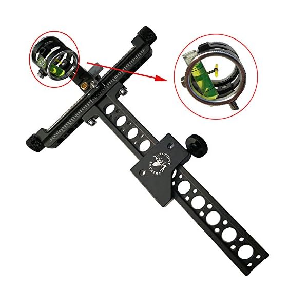 Archery Target Compound Bow Sight Single Pin Bow Sight with 4X Lens