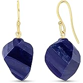 Galaxy Gold GG 30.5 Carat 14K Solid Gold Ella Sapphire Earrings
