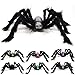 Erholi Halloween Solid Decorations Simulation Plush Spider Decorative Props Photobooth Props(75 x 75cm/29.5 x 29.5inch)