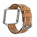 SWEES Leather Bands Compatible with Fitbit Blaze Smart Watch, Genuine Leather Replacement Band with Metal Frame Small & Large for Women Men, Champagne Gold, Rose Gold, Black, Brown, White, Grey, Beige