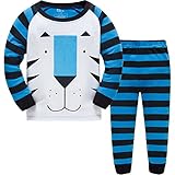 Hugbug Toddler Boys Tiger Pajamas  Multicoloured 4T