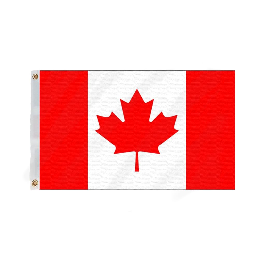 Flagmax Canadian Flag 5ft x 3ft - Durable Canada Flag with Eyelets - Premium Flag of Canada 150cm x 90cm for Outdoor Display - High-Quality Material for Long-Lasting Use