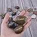 CYANBAMBOO Engraved Inspirational Gift Stones Words Natural Stones Lettering for Prayer Faith Meditation (25 Different Words 1-2 inches)- Worry Stones Party Rocks with Sayings Positive Motivational