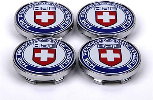 jinyuyuanshangmao 4Pcs 60mm Car HRE Sports Racing Wheel Center Caps Hub Cover Hub Cap Emblem Badge