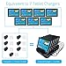 Skiva 84W / 2.4 Amps EVERY Port Simultaneously 7-Port Desktop USB Rapid Charging Station Dock & 7 short micro-USB Cables for Samsung Galaxy, LG, Smart Phones, Tablets, Wearables & more [Model:AC122]