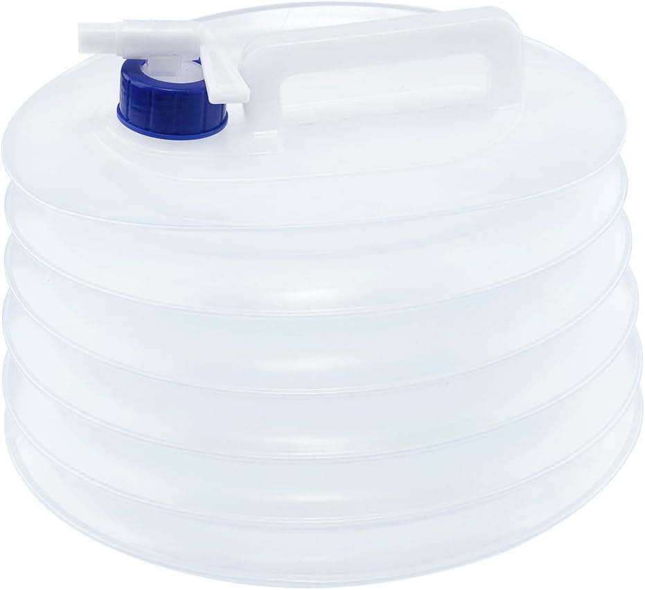 Colosun 5L 10L Collapsible Water Container,Portable Folding Camping Water Carrier with Tap,BPA-Free Non-toxic PE Water Jug Bucket Storage for Caravans Camping Hiking Outdoor Activiteis Travels Dogs