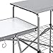 Best Choice Products Portable Outdoor Deluxe Folding Camping Grilling Table w/Carrying Case – Silverthumb 3