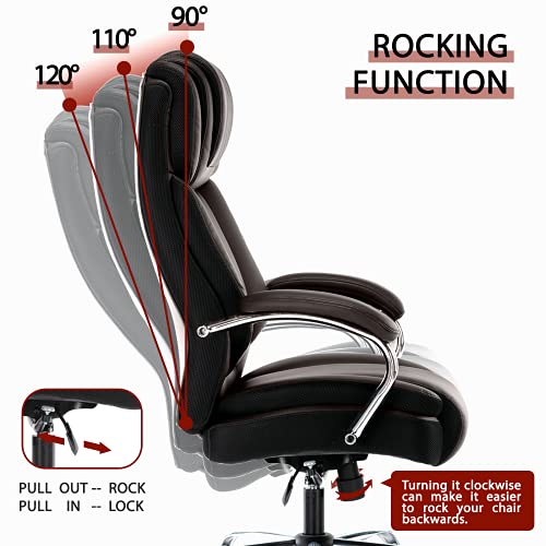 Kerms Big and Tall Office Chair, Ergonomic Heavy Duty Computer Desk