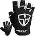 Steel Sweat Workout Gloves - Best for Gym, Weightlifting, Fitness, Training and CrossFit - Made for Men and Women who love Weightlifting & Exercise – RUE Black Large