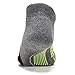 Feetures! Men's Elite Max Cushion No Show Tab, Heather Gray + Reflector, large