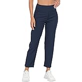 HDE Women's Travel Pants High Waist Stretch Work Golf Hiking Pant with Pockets