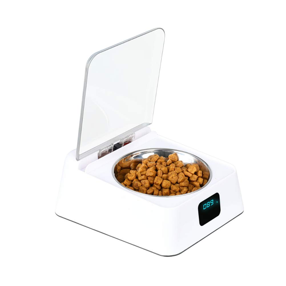 Pet Dog Feeder- 1PC Automatic Infrared Induction Pet Food Dispenser Food Feeder Dish Bowl for Cat Dog Feeding with Battery