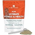 Dr. Bill’s Feline Ultimate Fitness & Health | Cat Multivitamin Powder - Daily Supplement | Weight Control, Joint, Brain, Heart & Immune Support | Omega 3s, Collagen, B Vitamins, Taurine, Amino Acids