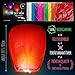 Chinese Lanterns 20-Pack Multi-Color, Fully Assembled and Fuel Cell Attached is 100% Biodegradable, New Designed Sky Lantern with Gift Box Coral Entertainments for Any Occasion. (Multi-Color)