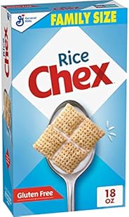 Chex Rice Gluten Free Breakfast Cereal, Made with Whole Grain, Homemade Chex Mix ingredient, Family Size, 18 O