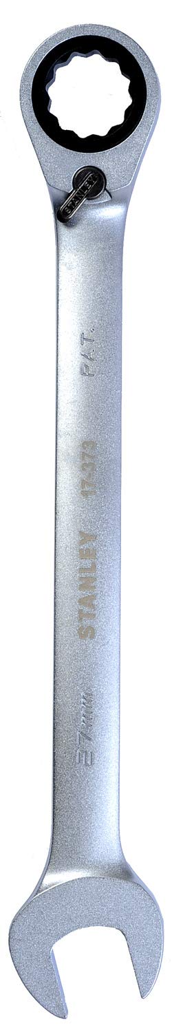 Stanley 1-17-373 Combination Spanner with Ratchet, Silver, 27 mm
