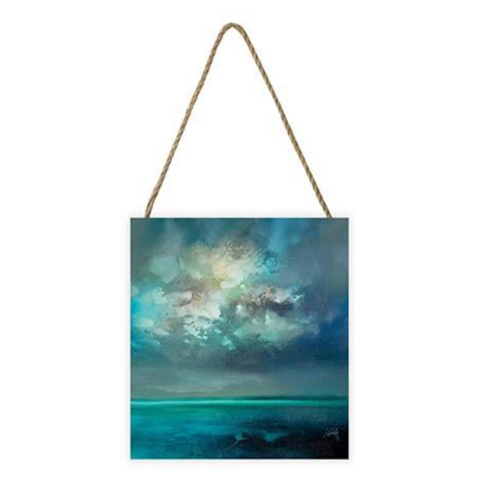 Pyramid International Scott Naismith Artwork (Isle Of Skye Design) 20cm x 20cm x 3cm x 3cm Woodblock with Hanging Cord - Official Merchandise