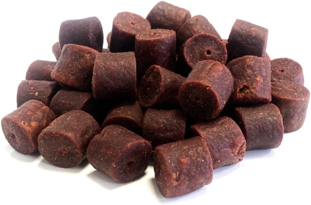 Drilled Halibut Pellets Red 20mm 1Kg Fishing Bait LGCB