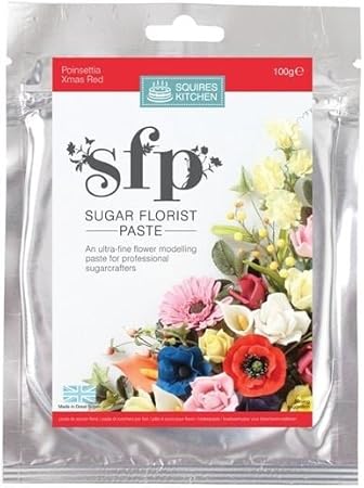 Stella Di Natale Pasta Di Zucchero.Zucchero Fiorista Pasta Sfp Stella Di Natale Rosso Amazon It Casa E Cucina