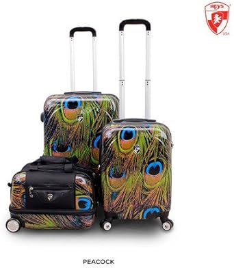 peacock luggage set