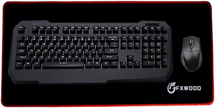 FXWOOD Lab Huge Gaming Mouse Pad, X-Large CONTROL Soft Gaming Mouse Pad Stitched Edges, Waterproof, Ultra Thick 3mm, Silky Smooth-24"x12" …