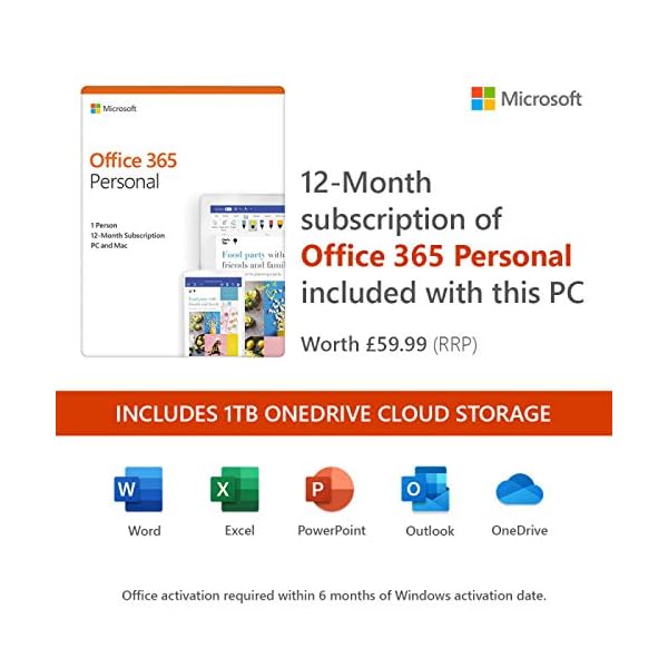 HP Stream 14-cm0045na 14 Inch Laptop - (Blue) (AMD A4-9125 Dual Core, 4 GB RAM, 64 GB eMMC, 1 TB OneDrive and Office 365…