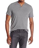 Kenneth Cole REACTION Men's Jacq Mini Henly, Black, Medium