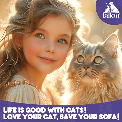 Loiion Anti Cat Sofa Covers, Sofa Protector for Cats, Waterproof Armchair Cover, 3 Seater Canapé Tapestry, Anti Cat and Pet Dog Armchair Lining, Beige Storage Cover 340 x 180 cm