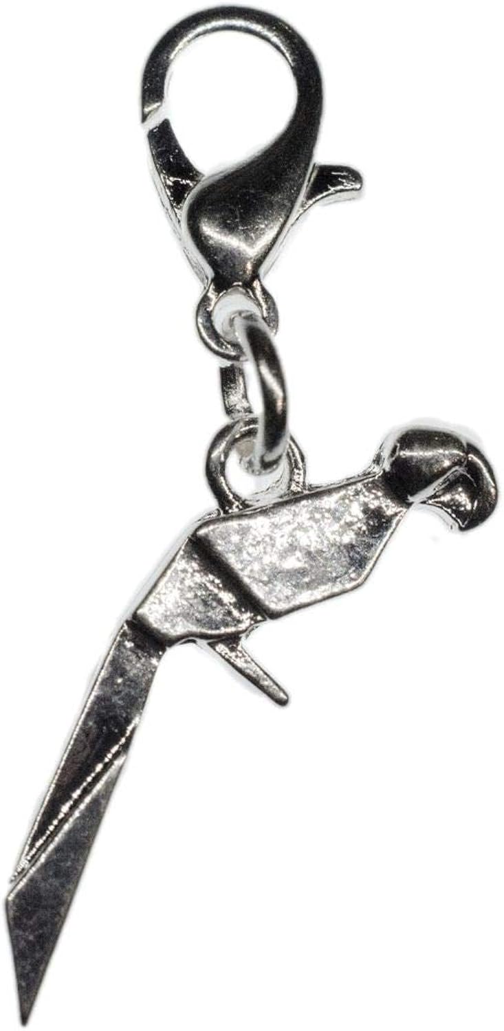 Miniblings Dolphin Charm Bottlenose Diving Silver - Handmade Fashion Jewelry - Zipper Pull Pendant, 12mm