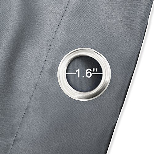 image for Nanan Blackout Curtains,Solid Thermal Insulated Grommet Blackout Curta