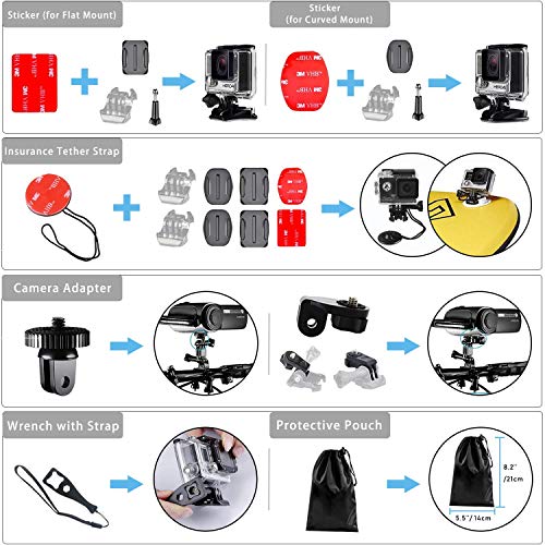 Followsun-52-in-1-Accesorios-para-Gopro-Accesorios-para-Cmara-de-Accin-GoPro-Hero-2019Hero-8-7-6-5-4-Session-3-3-2-1-DJI-OSMO-Pocket-AKASO-Campark-APEMAN-Crosstour-Sjcam-Yi-Victure