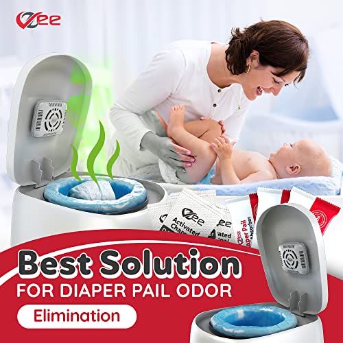 VZee Diaper Pail Deodorizer, Pack of 16, with Plastic Case, Compatible