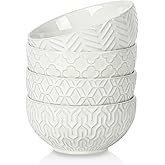 Sureasy Ceramic Ice Cream Bowls Set of 4-12 oz White Small Dessert Bowls for Kitchen, Perfect for Rice, Fruit and Sauce, Microwave & Dishwasher Safe